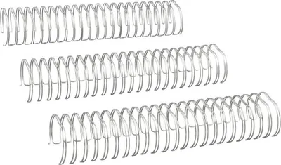 Produktbild von 20 RENZ Drahtbinderücken silber für 340 Blatt