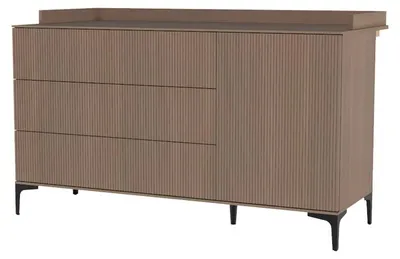 Produktbild von Kidsmill Wickelaufsatzplatte XL - Levi - Walnuß | Wickelaufsatzplatten