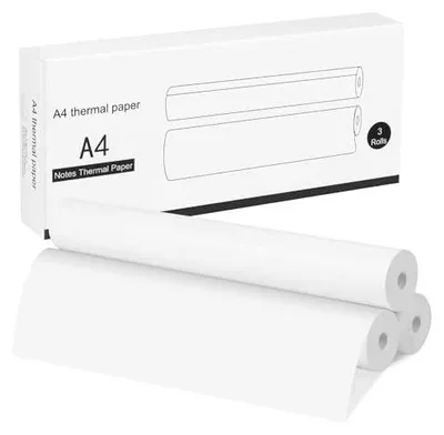 Zdjęcie produktu dla Papier termiczny A4 do drukarki 210X297MM 3 rolki 75 arkuszy