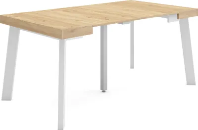 Immagine prodotto di TAPA Consolle allungabile, 160x90x73cm, Per 8 persone, Gambe in legno, Rovere