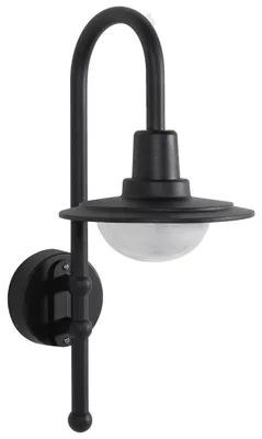 Zdjęcie produktu dla BELIANI Lampa ścienna zewnętrzna LED czarna aluminium oświetlenie do ogrodu