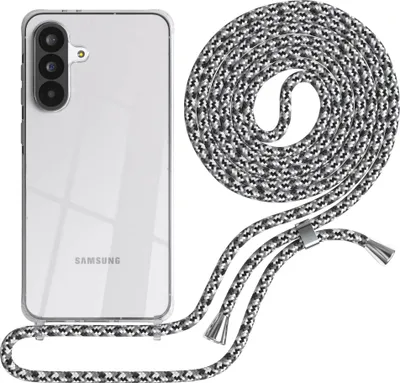 Produktbild von EAZY CASE Handykette mit Hülle für Samsung Galaxy A56 Backcover Handykette, zum Umhängen in Schwarz