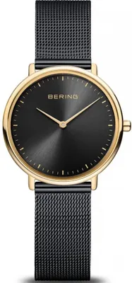 Image de Montre pour femme BERING 15729-132, noire, style classique et tendance, pour les couples