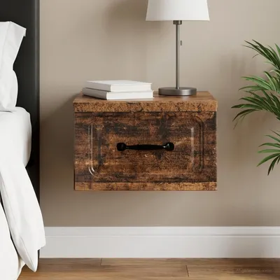 Productafbeelding van vidaXL Wandgemonteerde nachtkastje, gerecycled hout, 34,5 x 33 x 20 cm