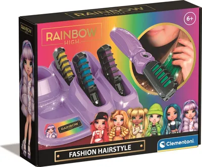 Immagine prodotto di Clementoni Pinturas de Pelo, Consigue el Look de Las Rainbow High, a Partir de 6 años (18709), Multicolore CLEMENTONI