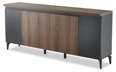 Obrázok produktu pre Konsole moderner Designer Stück Braun Büromöbel minimalistisch