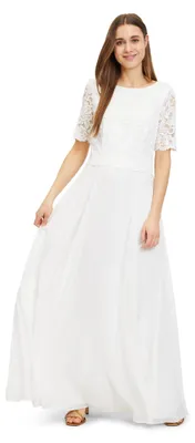Produktbild von Vera Mont Damen Abendkleid mit Spitze 50, Rohweiß