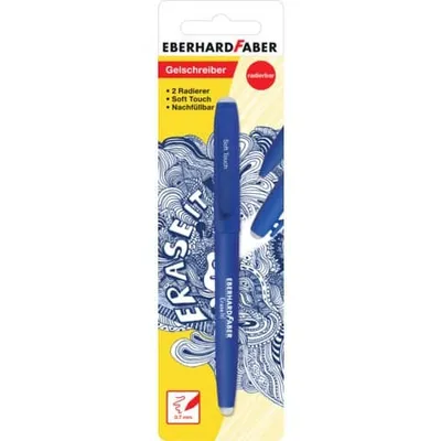 Produktbild von Eberhard Faber 582181 Gelschreiber radierbar, mit Soft Touch, blau, bunt, 1 Stück (1er Pack)