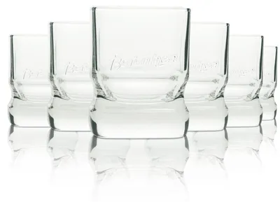 Produktbild von 6x Berentzen Likör Glas Tumbler 4-eckig Rastal