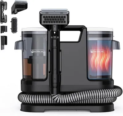 Produktbild von Nasssauger Polsterreiniger Gerät 18 kPa, 1400 W, Teppichreiniger Waschsauger mit 10 Sek. Schnellheizung auf 35–60 °C und Selbstreinigung, tragbarer Teppichreiniger für Teppiche, Auto & Sofas