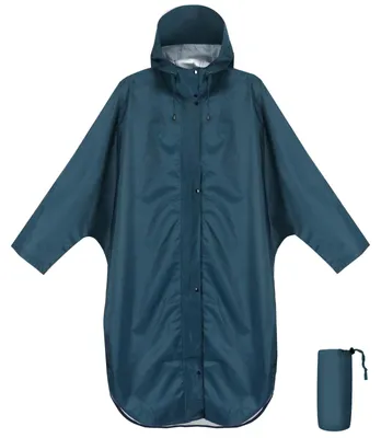 Produktbild von Regenponcho Regencape Regenjacke - Wasserdicht - Mit Kapuze und Ärmeln - Für Erwachsene