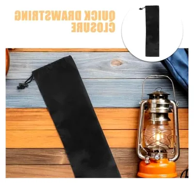 Produktbild von Aufbewahrungstasche für Zeltstangen, 6 Stück, mit Kordelzug und Organizer für Campingausrüstung bei Wanderungen und Outdoor-Aktivitäten