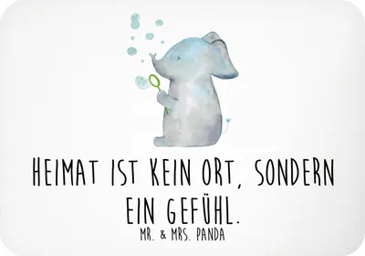 Produktbild von Mr. & Mrs. Panda Kühlschrankmagnet Elefant Seifenblasen - Weiß - Geschenk, whiteboardmagnet, Elefanten, Notizhalter, Liebesspruch, Lustige Sprüche, Heimat, Liebe, magnet