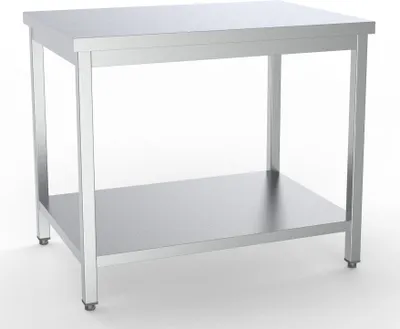 Produktbild von CHEFGASTRO 600 Arbeitstisch Edelstahl Grundboden Selbstmontage 2000 BxTxH 2000x600x850 mm