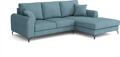Produktbild von Emoebel24 Ecksofa L-form rechts 250x185x90 cm Nerin blau