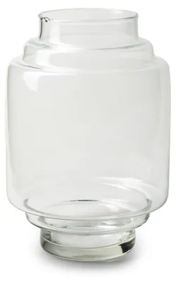 Produktbild von Jodeco Blumenvase Lotus - klar transparentes Glas - Glas - D17xH25 cm