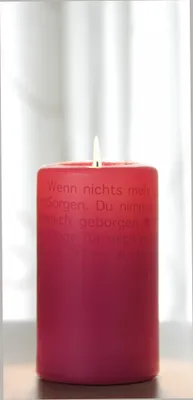 Produktbild von WORTlicht Kerze Liebeserklärung Mutter