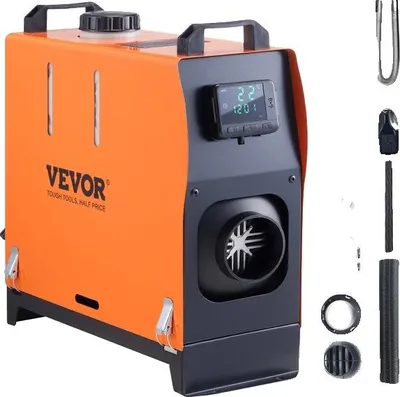 Zdjęcie produktu dla Nagrzewnica powietrza Diesel, 5/8KW, przełącznik LCD, tłumik, 8KW LCD