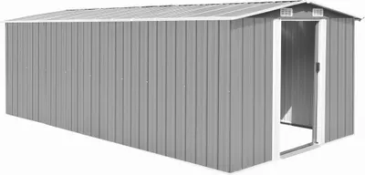 Zdjęcie produktu dla Szopa ogrodowa, 257x489x181 cm, metal, szara