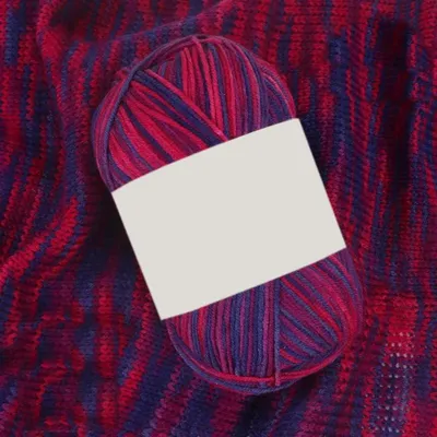Produktbild von Handstrickgarn Häkelgarn Farbverlauf Acrylgarn 2 x 50 g Blau