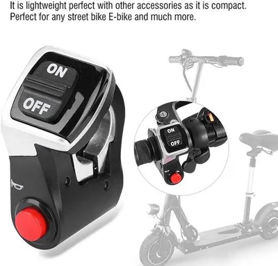 Image de Interrupteur électrique pour vélo, avec klaxon et fonction de phare