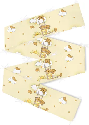 Produktbild von Amilian Bettumrandung Babybett Baby Kinder Nestchen Kantenschutz Bettnestchen Kopfumrandung für Laufstall Bettausstattung Bettschlange 420 cm