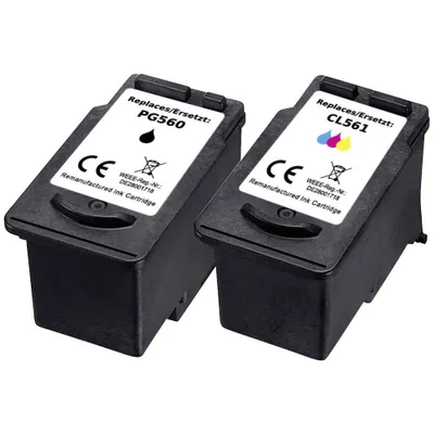 Produktbild von Renkforce Druckerpatrone ersetzt Canon PG-560, CL-561 Kompatibel Kombi-Pack Schwarz, Cyan, Magenta, Gelb RF-5706084