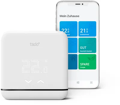 Zdjęcie produktu dla tado° Smart AC Control V3+, WLAN, 802.11b, 802.11g, Wi-Fi 4 (802.11n), 2,4 GHz, Biały, Tworzywo ABS, Poliwęglan (PC), °C