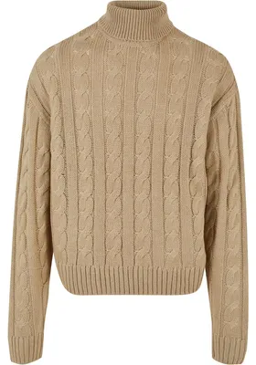 Immagine prodotto di Urban Classics - Maglione a collo alto da uomo TN1078 (L) (marrone sabbia bagnata)