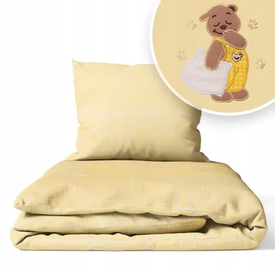 Immagine prodotto di Set Biancheria da Letto per Lettino 90 × 120 cm + Federa 40 × 60 cm – 100% Cotone per Neonato e Bambino