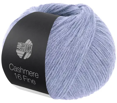 Produktbild von Lana Grossa CASHMERE 16 FINE Wolle 50 g 320 m Merino Kaschmir Strickgarn Farbe 076 - Veilchenblau