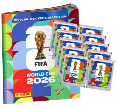 Produktbild von Fifa World Cup 2026 Sticker - WM Sammelsticker - 1 Album + 10 Tüten