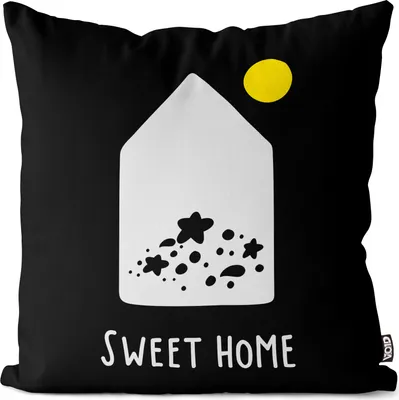 Produktbild von VOID Sweet Home Zuhause Haus Kissenbezug Kissenhülle Sofakissen Kissen Deko Outdoor-Kissen Dekokissen