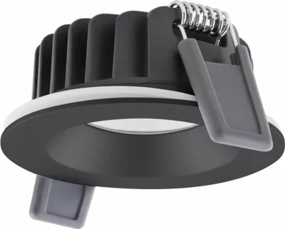 Produktbild von LEDV Einbaustrahler SPOT-AIR-FIX schwarz IP65 DA68 ET35 6W 480lm 2700K Ra90 dim