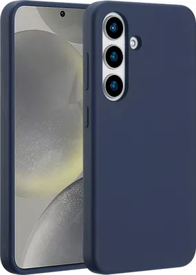 Immagine prodotto di Custodia in silicone liquido Accezz con MagSafe Samsung Galaxy S25 - Blu scuro