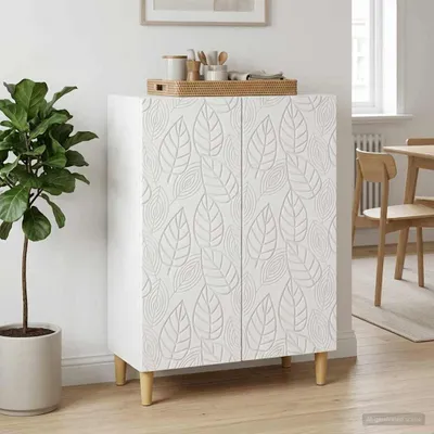 Image de Buffet vidaXL blanc 66 x 34,5 x 90 cm en aggloméré