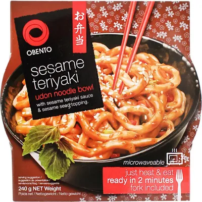 Obrázek produktu pro 6 x 240 g Obento – miska s udonem se sezamovou teriyaki omáčkou