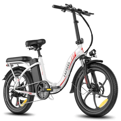 Produktbild von E-Bike Rostfreie Aluminiumlegierung 20 Zoll 36 V 20 Ah 720 Wh bis zu 110 - 150 km Wasserdicht IP54 mit 7 Gang, Weiß