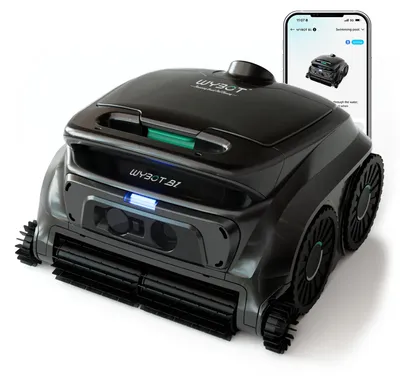 Image de WYBOT B1/OS600 : robot de piscine sans fil, poids de 6,5 kg, autonomie de 120 minutes, filtre de 180 μm,via application