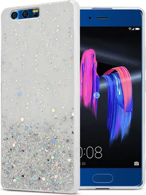 Produktbild von Cadorabo Hülle für Honor 9 Schutz Hülle in Transparent Handyhülle TPU Etui Glitter Cover Case Glitzer