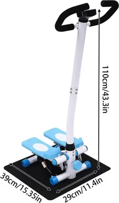Immagine prodotto di Stepper, manubrio regolabile, design compatto, nero