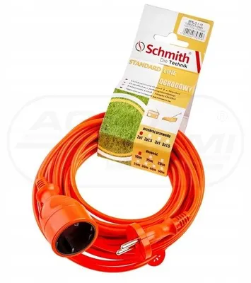 Obrázek produktu pro Schmith SPSLO-1-15 prodlužovací kabel oranžový 15m 2x1mm