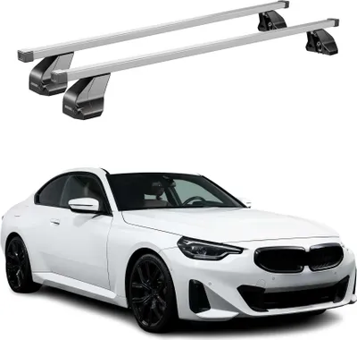 Produktbild von Menabo Dachträger Grundtäger für BMW 2er G42 G87 Coupe 2021-2025 75kg Silber 2x