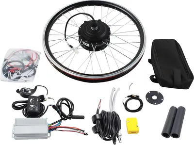 Produktbild von E-Bike Umbausatz, bürstenloser Nabenmotor, LED-Display-Controller, schwarz