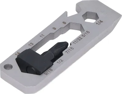 Image de Multitool 7 en 1 Tournevis Ouvre-bouteille Clé de serrage Porte-clés Outil à main pour l'extérieur