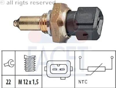 Produktbild von Facet Sensor, Kühlmitteltemperatur  7.3272