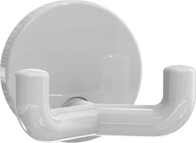 Image de Hewi crochet double 477.90.025 97 polyamide diamètre 50mm gris clair - 477.90.025 97