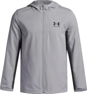 Produktbild von Under Armour Ua B Rival Wvn Jacket - mod gray, Größe:S