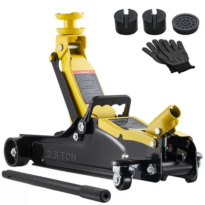 Obrázok produktu pre VEVOR Hydraulický zdvihák na manévrovanie s nosnosťou 2,5 t, oceľový zdvihák s jednopiestovým rýchlozdvihovým čerpadlom a zvýšenou opierkou sedla, zdvihák pre SUV, zdvih 85–320 mm, zdvihák pre pretekárske vozidlá