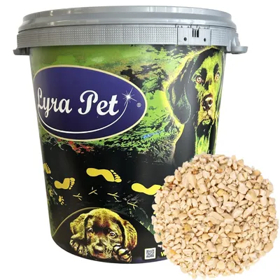 Produktbild von 10 kg Lyra Pet® Erdnusskerne weiß gehackt HK Argentinien in 30 L Tonne